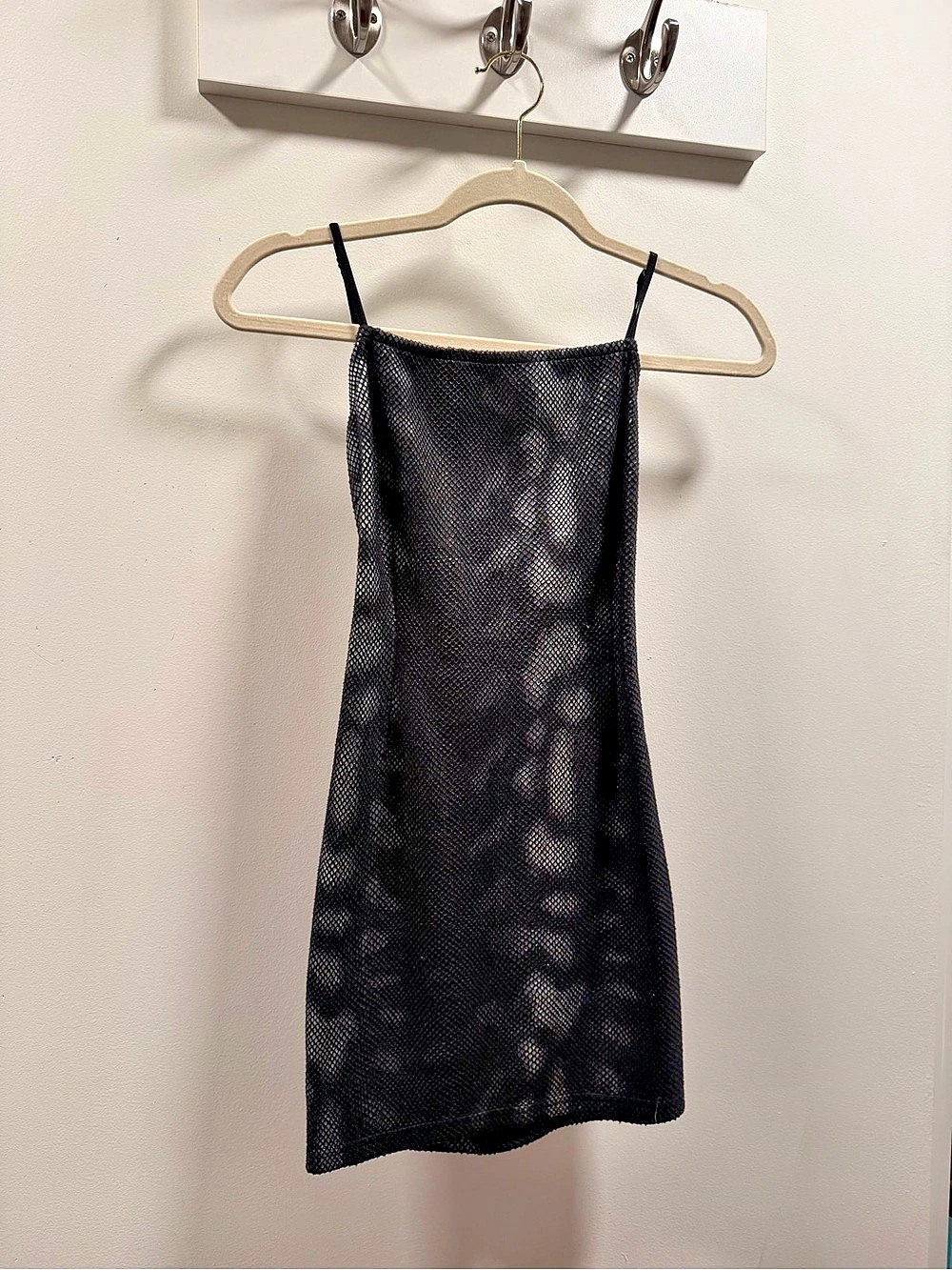 Black snake print Mini Dress Like New